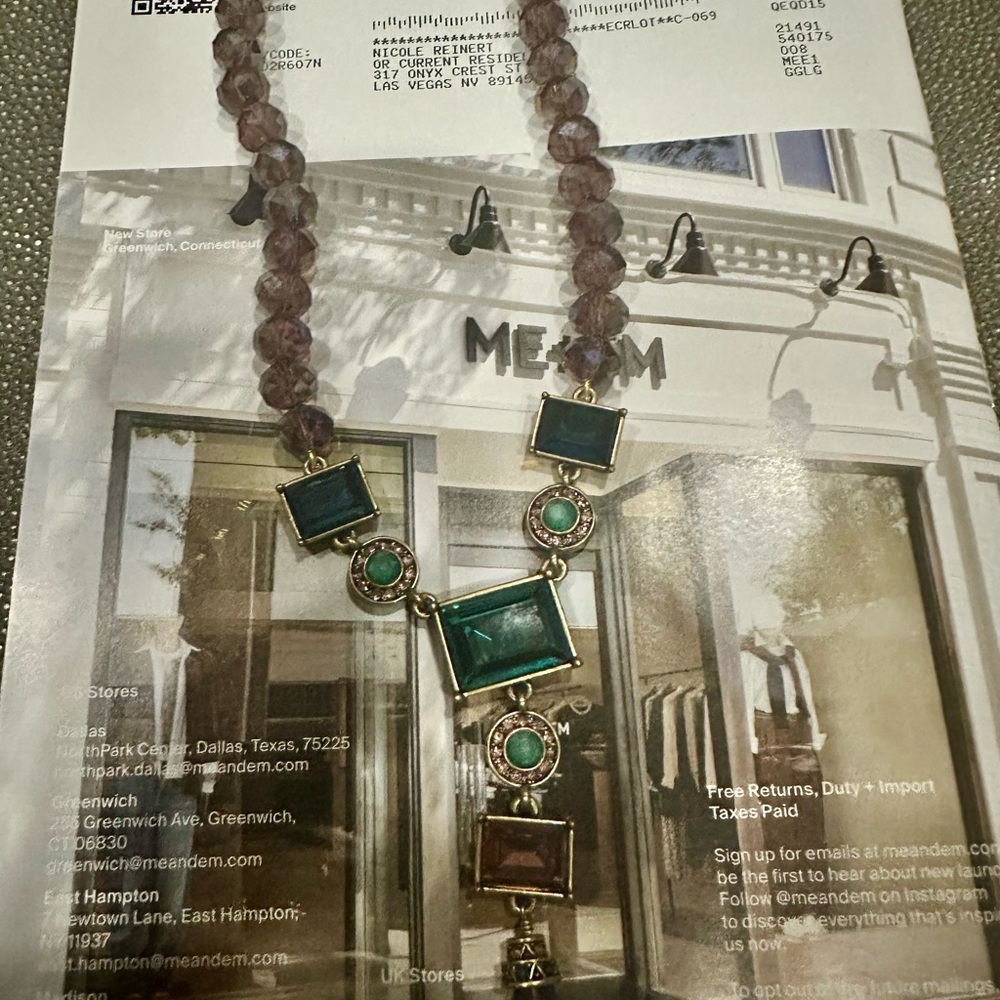 Heidi Daus purple and multicolored crystal drop necklace - Picture 13 of 13